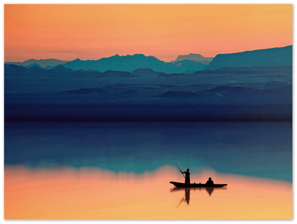 Sunset Lake - Print - MetalPlex