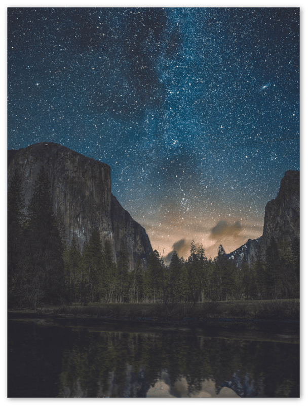 Yosemite Night - Print - MetalPlex