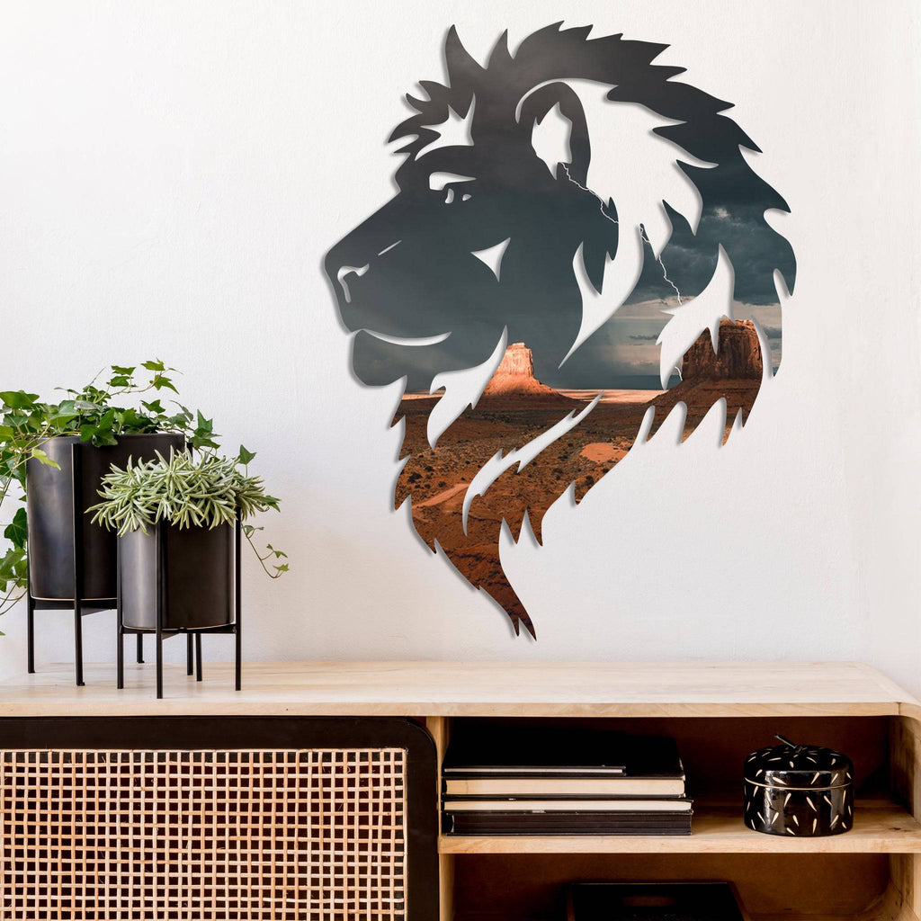Desert Lion - Metal Wall Art - MetalPlex