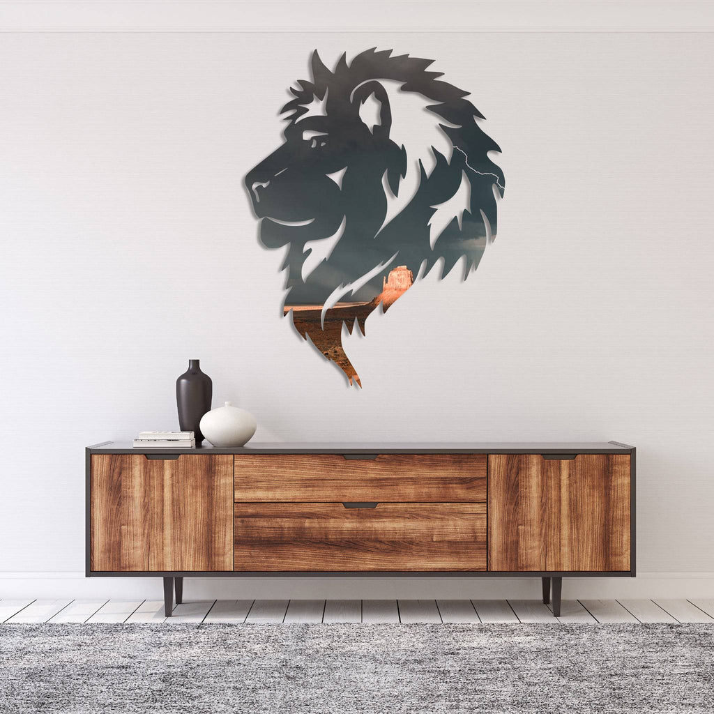 Desert Lion - Metal Wall Art - MetalPlex