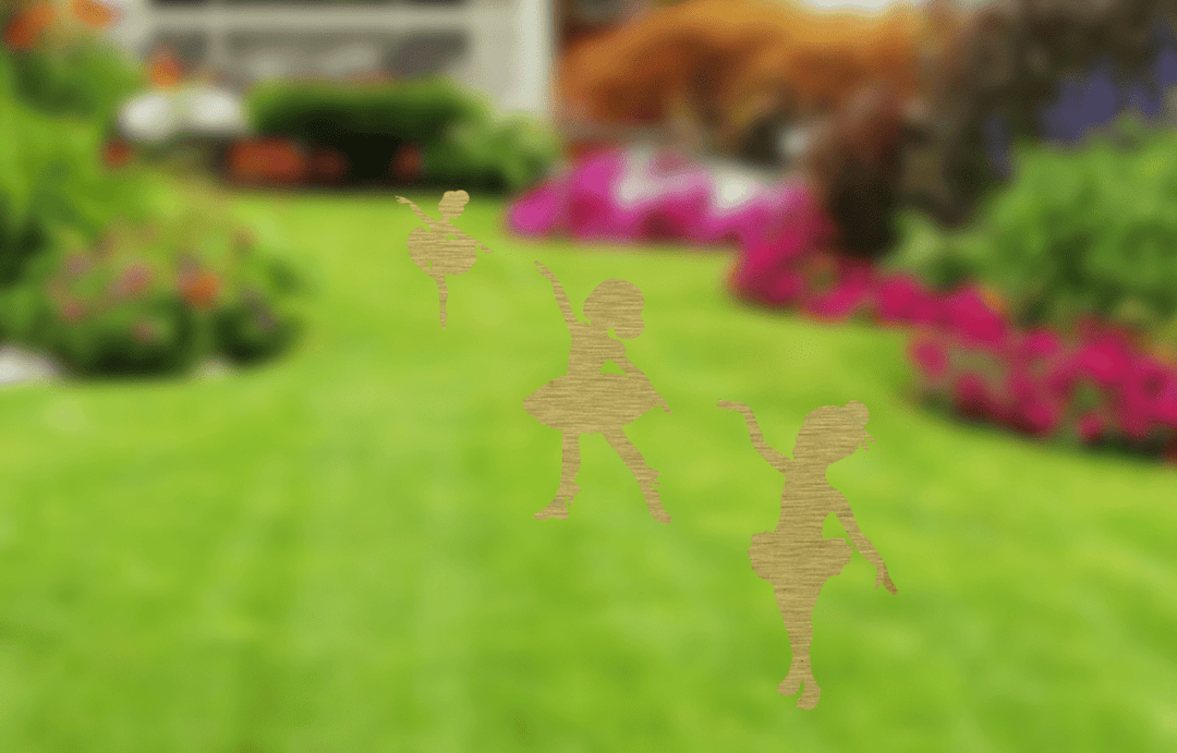 Dancing Girls Garden Stakes Metal Art Metalplex