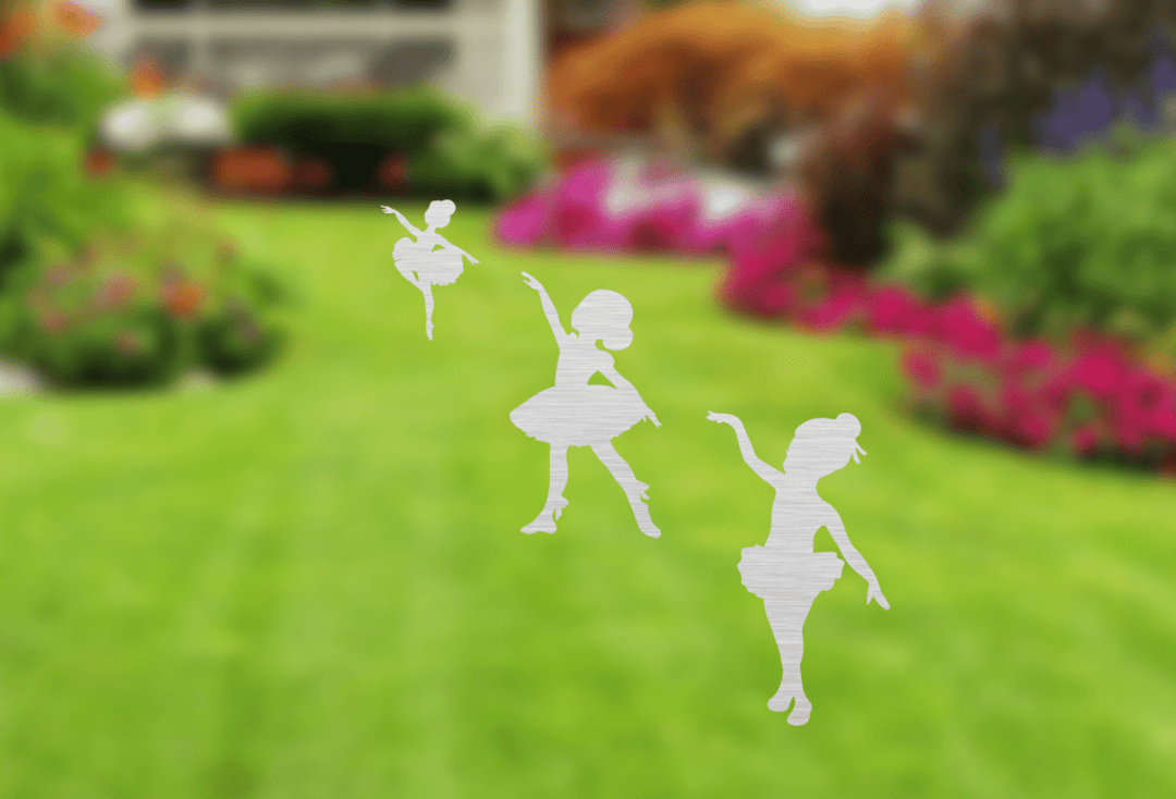 3 Piece Dancing Girls Garden Stakes Metal Art - MetalPlex