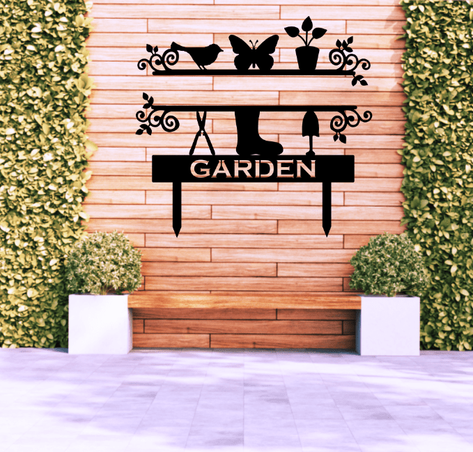 Personalized Garden Sign - Metal Art - MetalPlex