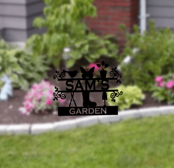 Personalized Garden Sign - Metal Art - MetalPlex