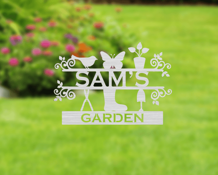 Personalized Garden Sign - Metal Art - MetalPlex