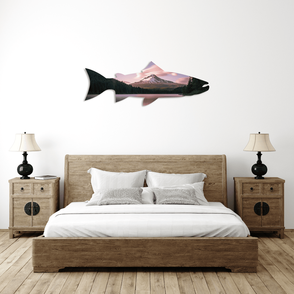 Mount Hood Trout - Metal Wall Art - MetalPlex