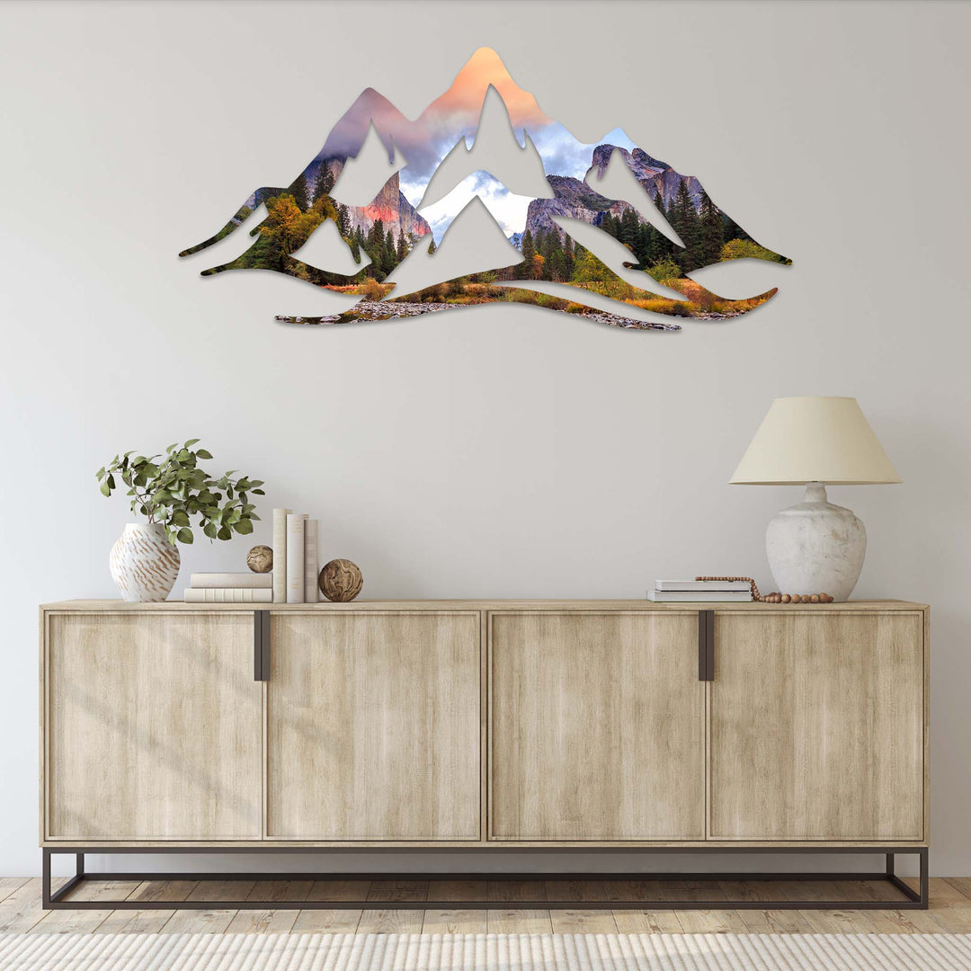 Yosemite Basin Mountain Range - Wall Art - MetalPlex