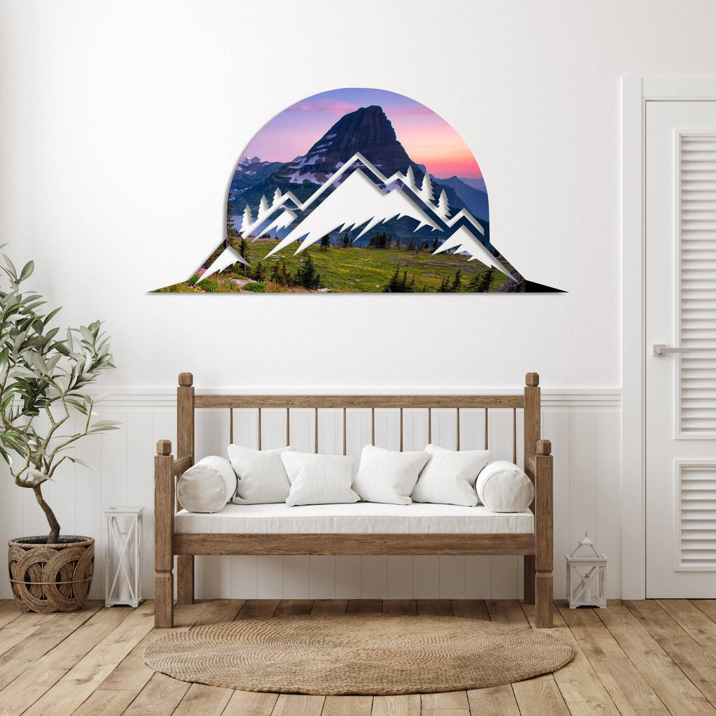 Glacier Mountain - Metal Wall Art - MetalPlex