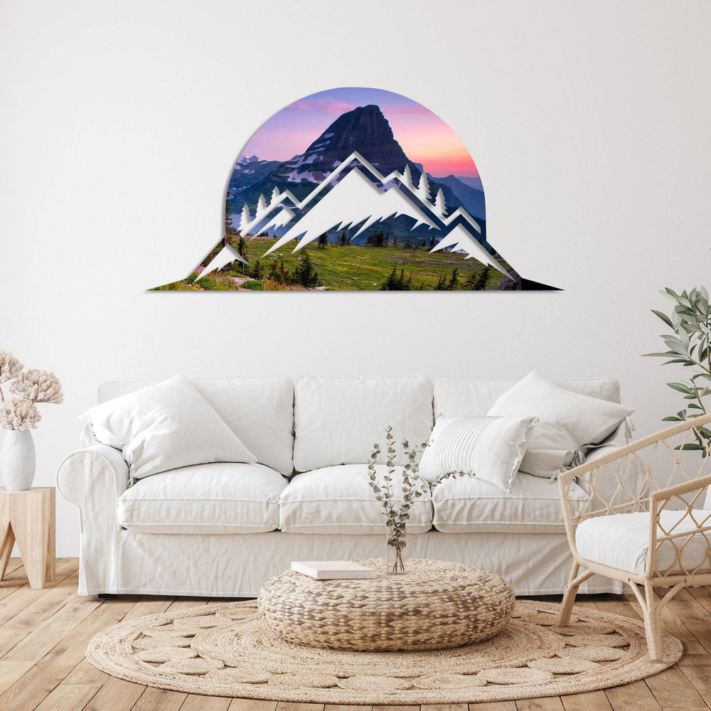Glacier Mountain - Metal Wall Art - MetalPlex