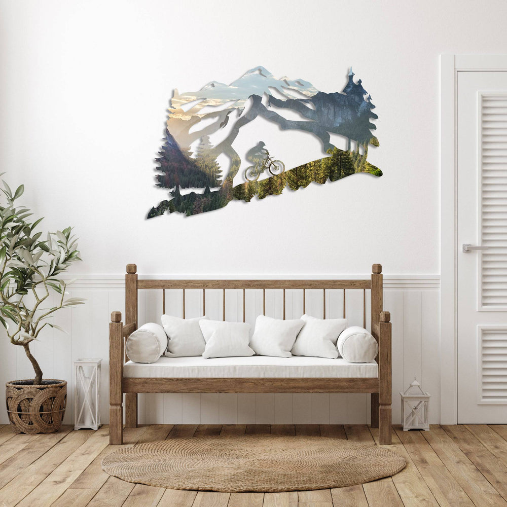 Yosemite Mountain Biker - Metal Wall Art - MetalPlex