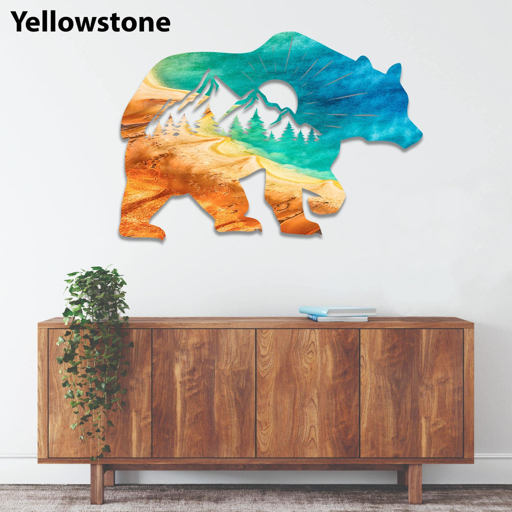 Printed Bear - Metal Wall Art - MetalPlex