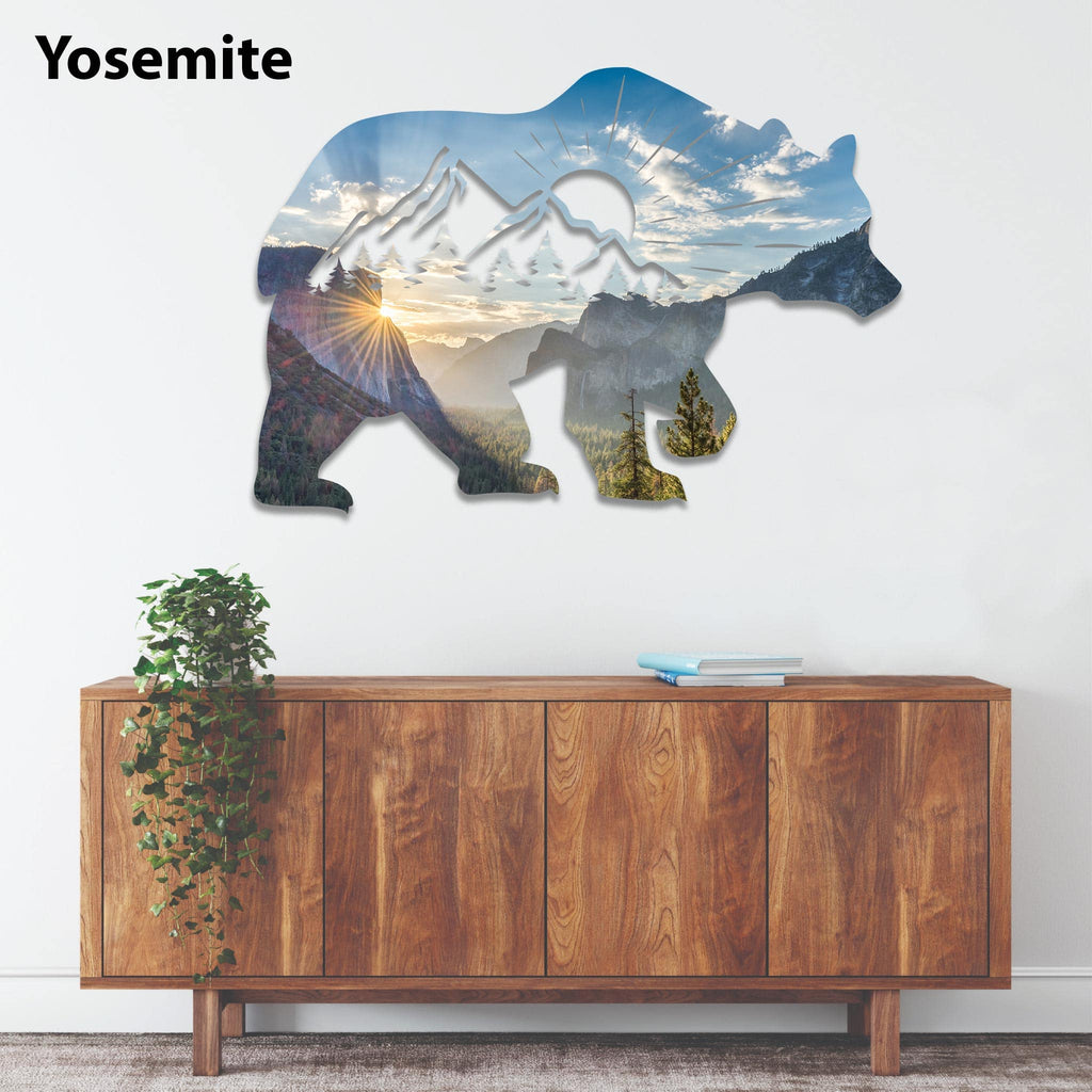 Printed Bear - Metal Wall Art - MetalPlex