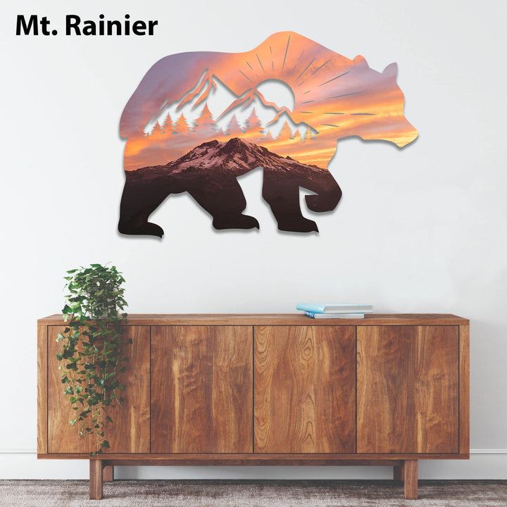 Printed Bear - Metal Wall Art - MetalPlex