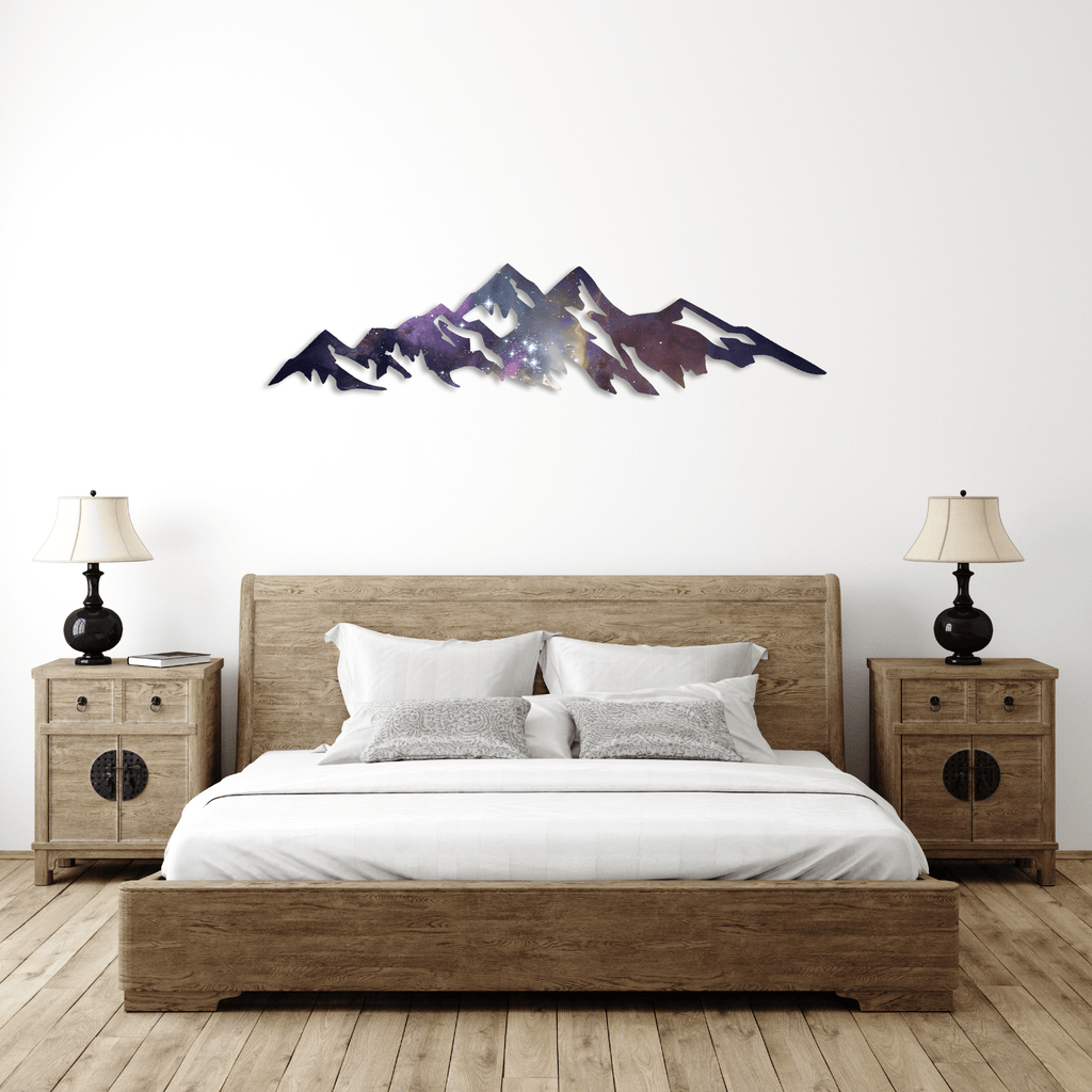 Galactic Mountains - Metal Wall Art - MetalPlex