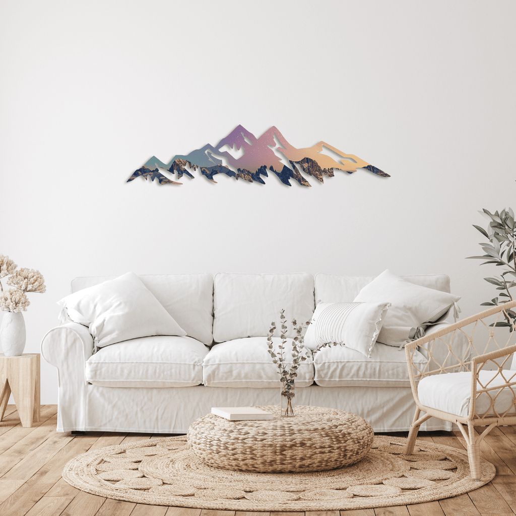 Space Mountains - Metal Wall Art - MetalPlex