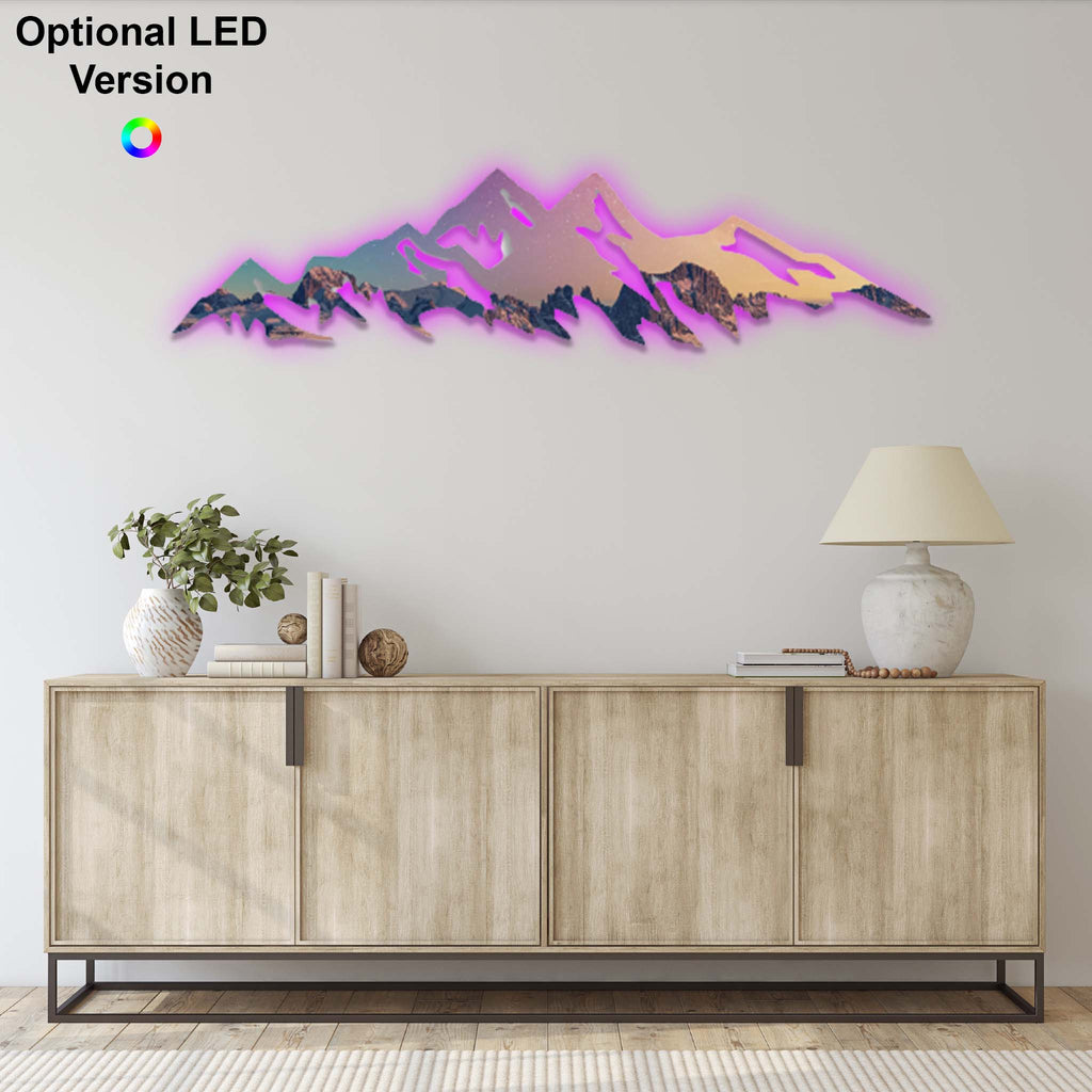 Space Mountains - Metal Wall Art - MetalPlex