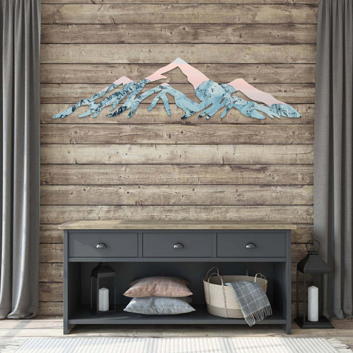 Snow-Capped Rocky Mountains - Metal Wall Art - MetalPlex