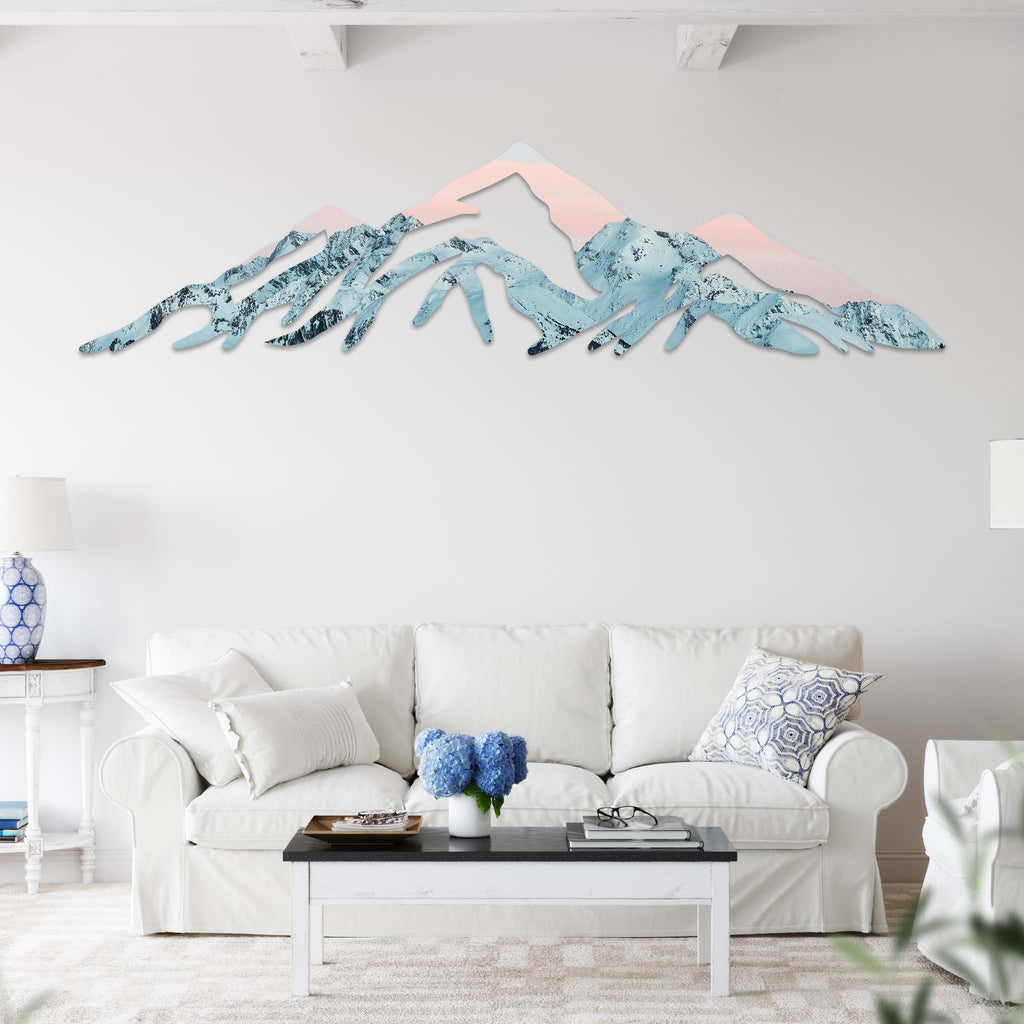 Snow-Capped Rocky Mountains - Metal Wall Art - MetalPlex