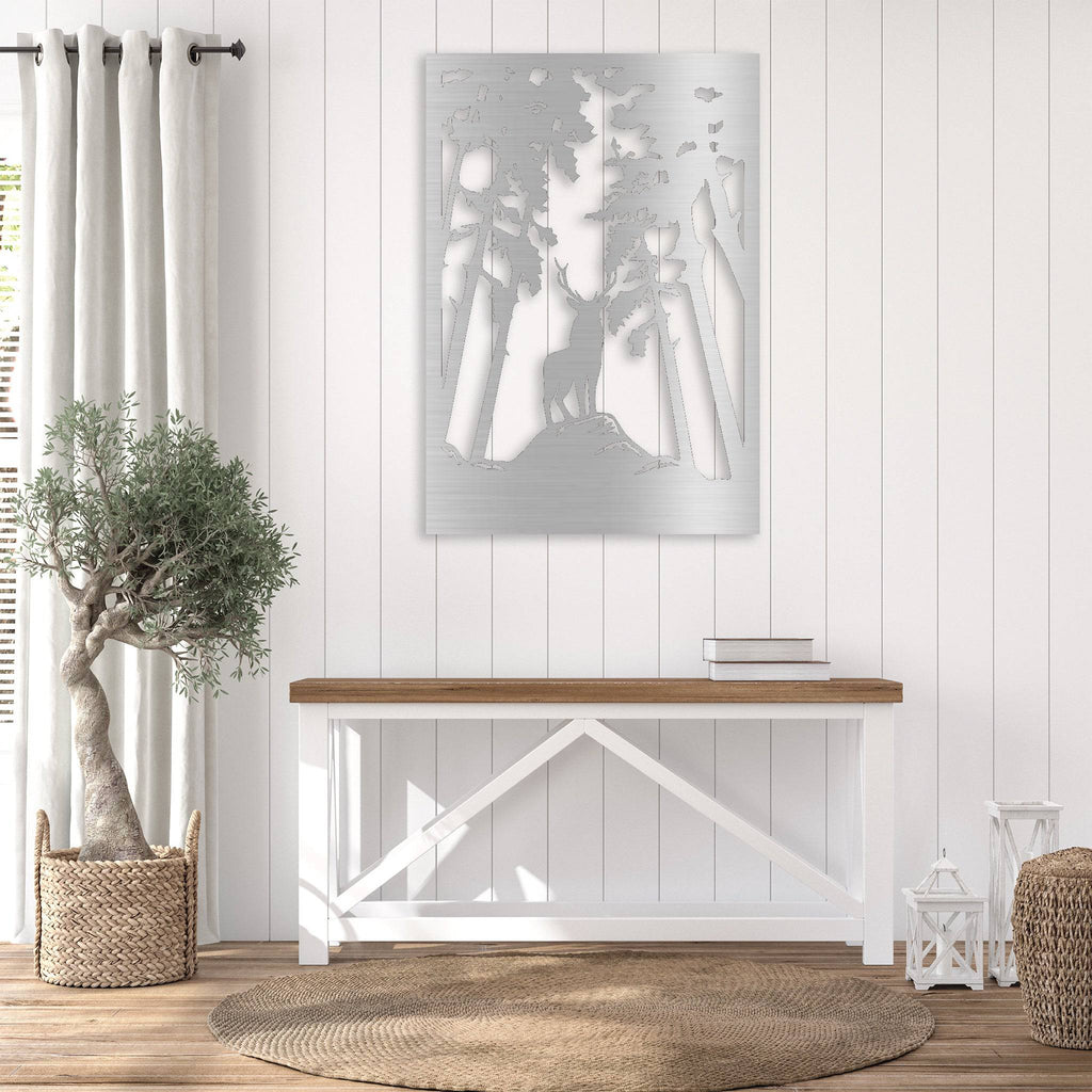 Forest Deer - Metal Wall Art - MetalPlex