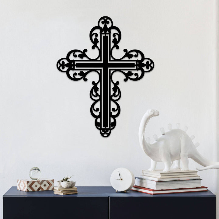 Filigree Cross - Metal Wall Art - MetalPlex