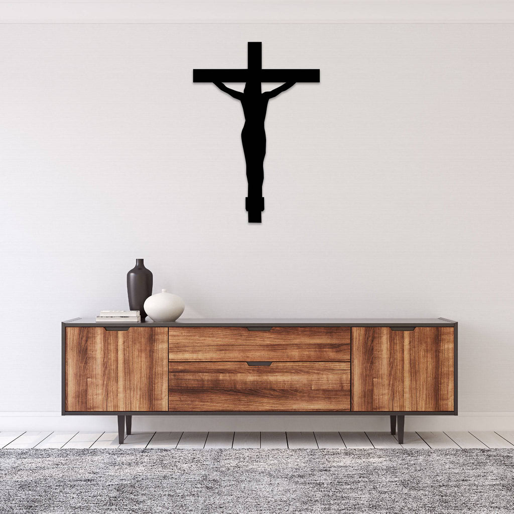 Crucifix Cross - Metal Wall Art - MetalPlex