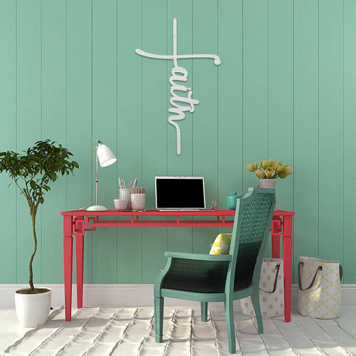 Faith Cross - Metal Wall Art - MetalPlex