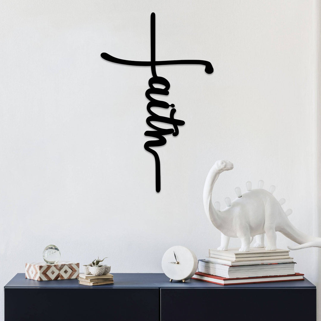 Faith Cross - Metal Wall Art - MetalPlex