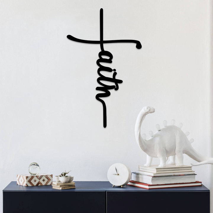 Faith Cross - Metal Wall Art - MetalPlex