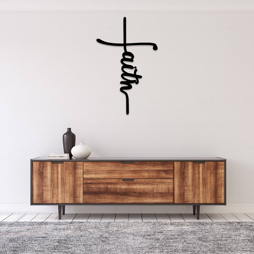Faith Cross - Metal Wall Art - MetalPlex