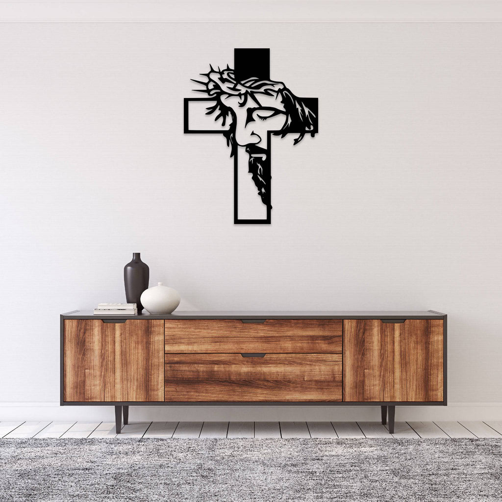 Jesus Christ Cross - Metal Wall Art - MetalPlex