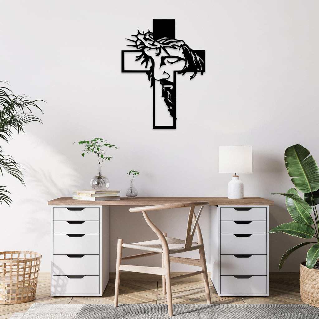 Jesus Christ Cross - Metal Wall Art - MetalPlex