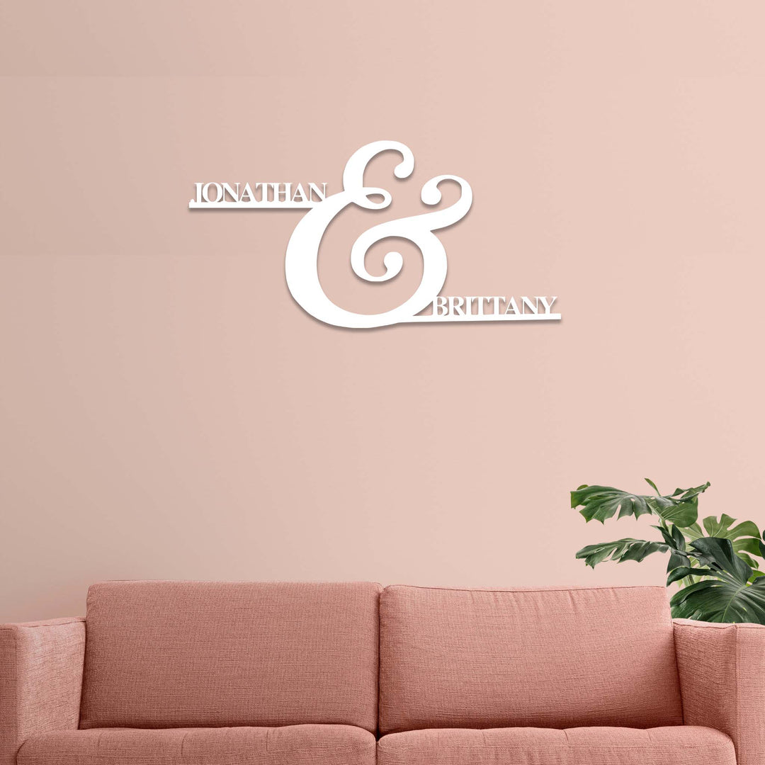 Personalized Couple Names - Metal Wall Art - MetalPlex