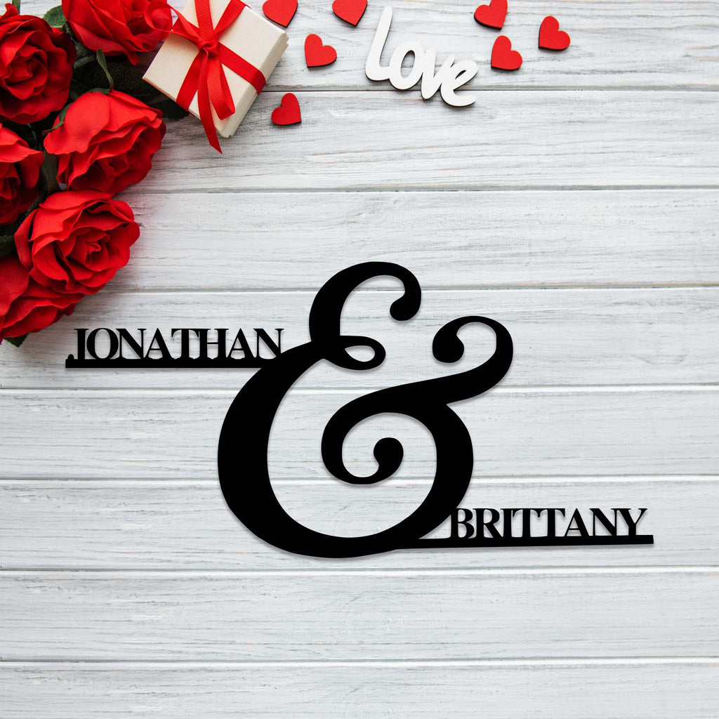 Personalized Couple Names - Metal Wall Art - MetalPlex