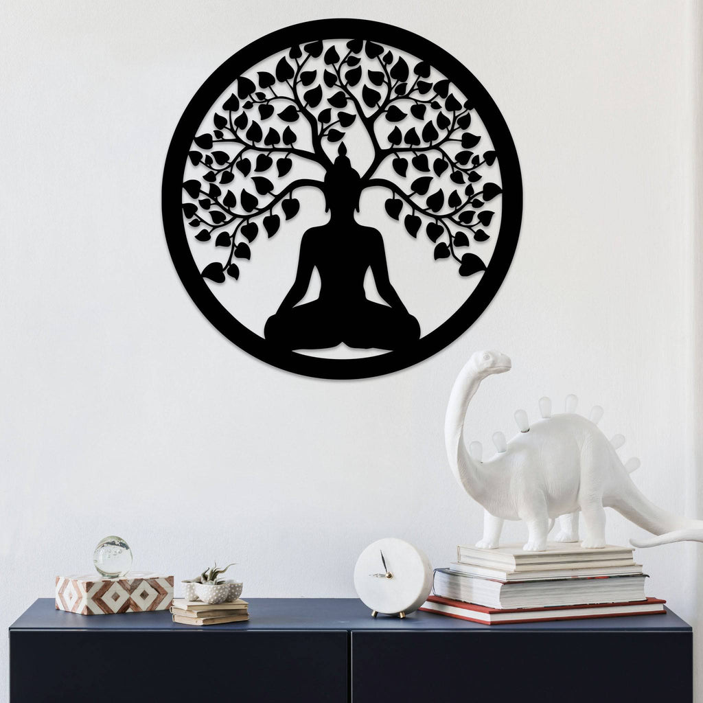 Tree of Life Buddha - Metal Wall Art - MetalPlex