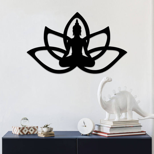 Buddha Lotus Flower - Metal Wall Art