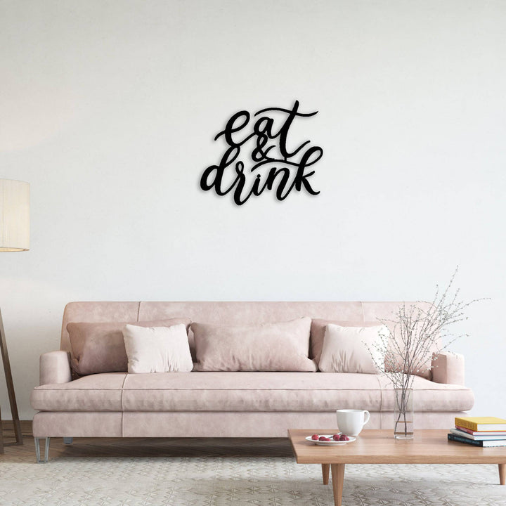 Eat &amp; Drink - Metal Wall Art - MetalPlex