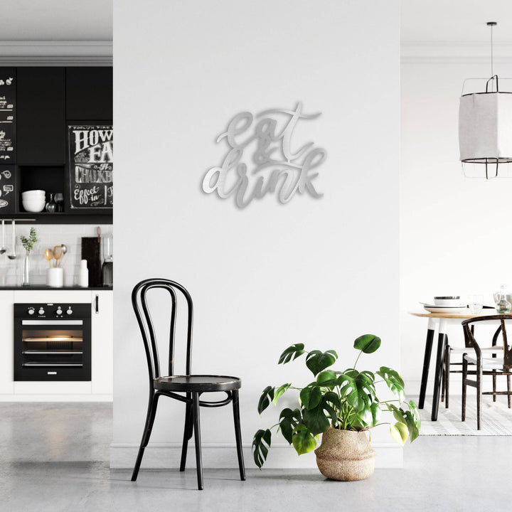 Eat &amp; Drink - Metal Wall Art - MetalPlex