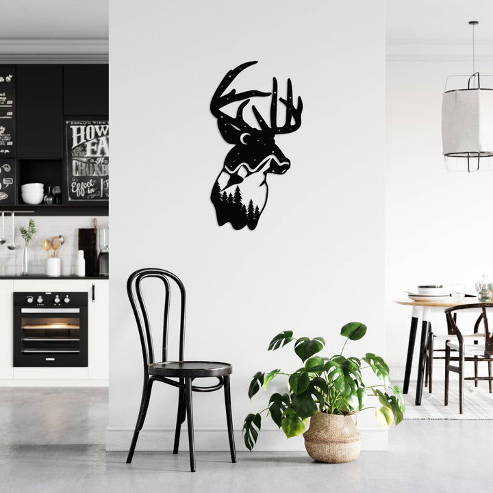 Deer Mountain - Metal Wall Art - MetalPlex