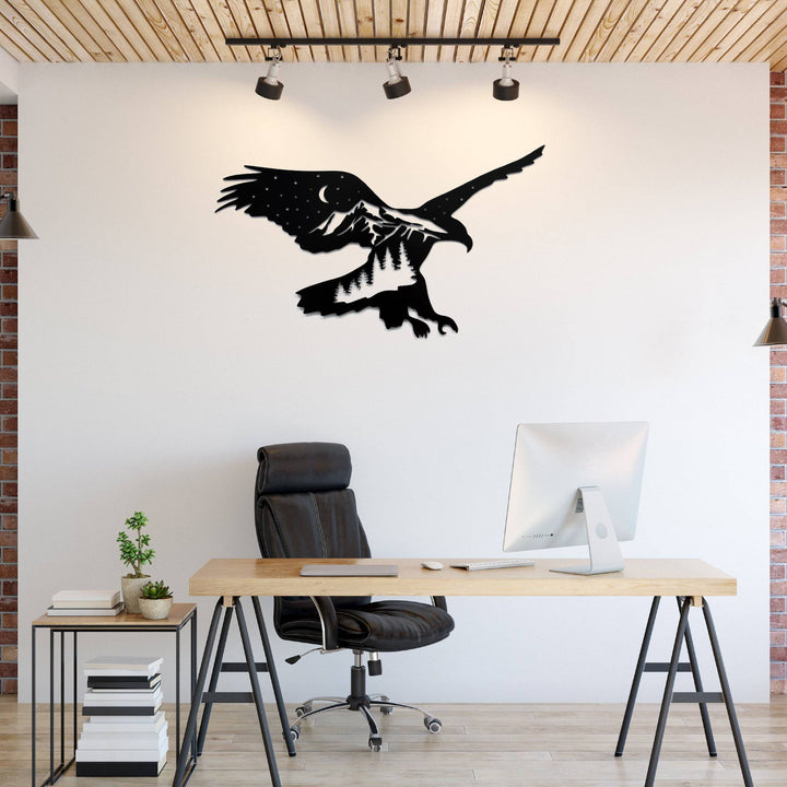 Mountain Eagle - Metal Wall Art - MetalPlex