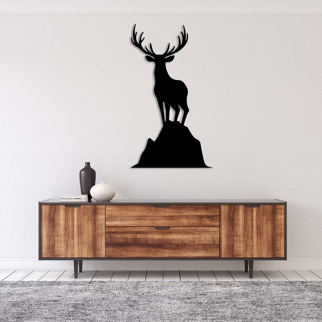 Overlooking Deer - Metal Wall Art - MetalPlex