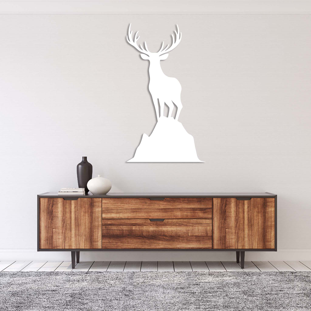 Overlooking Deer - Metal Wall Art - MetalPlex