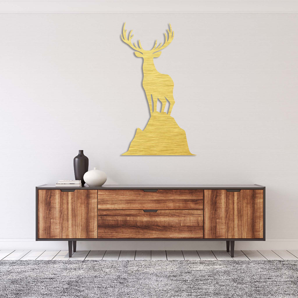 Overlooking Deer - Metal Wall Art - MetalPlex