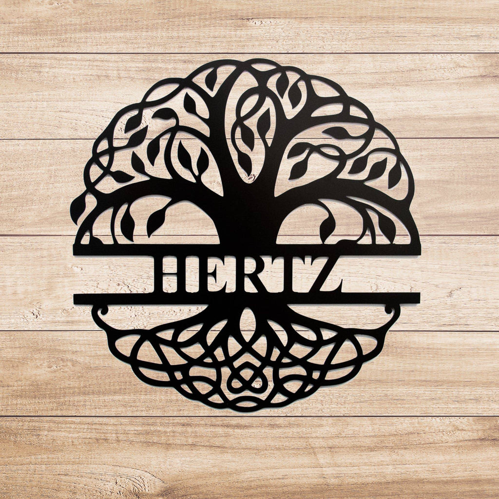 Family Tree Monogram - Metal Wall Art - MetalPlex