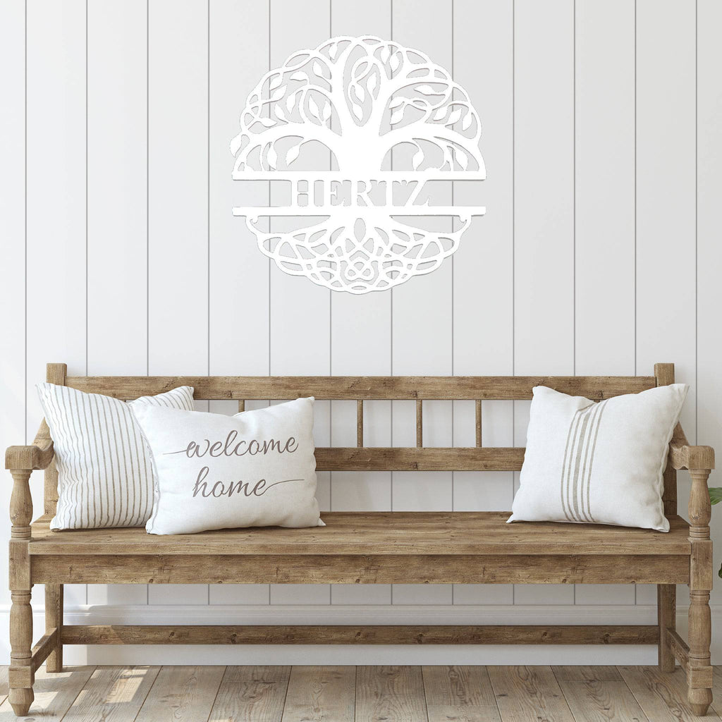 Family Tree Monogram - Metal Wall Art - MetalPlex