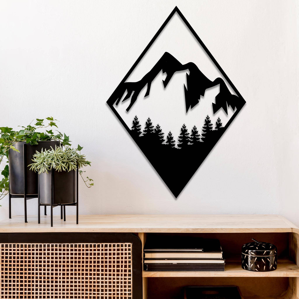 Diamond Mountain - Metal Wall Art - MetalPlex