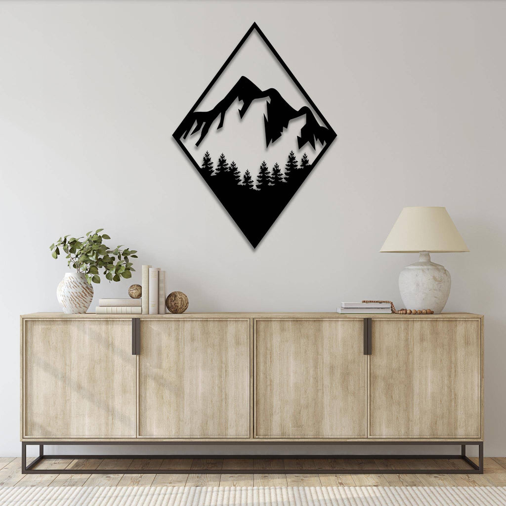 Diamond Mountain - Metal Wall Art - MetalPlex