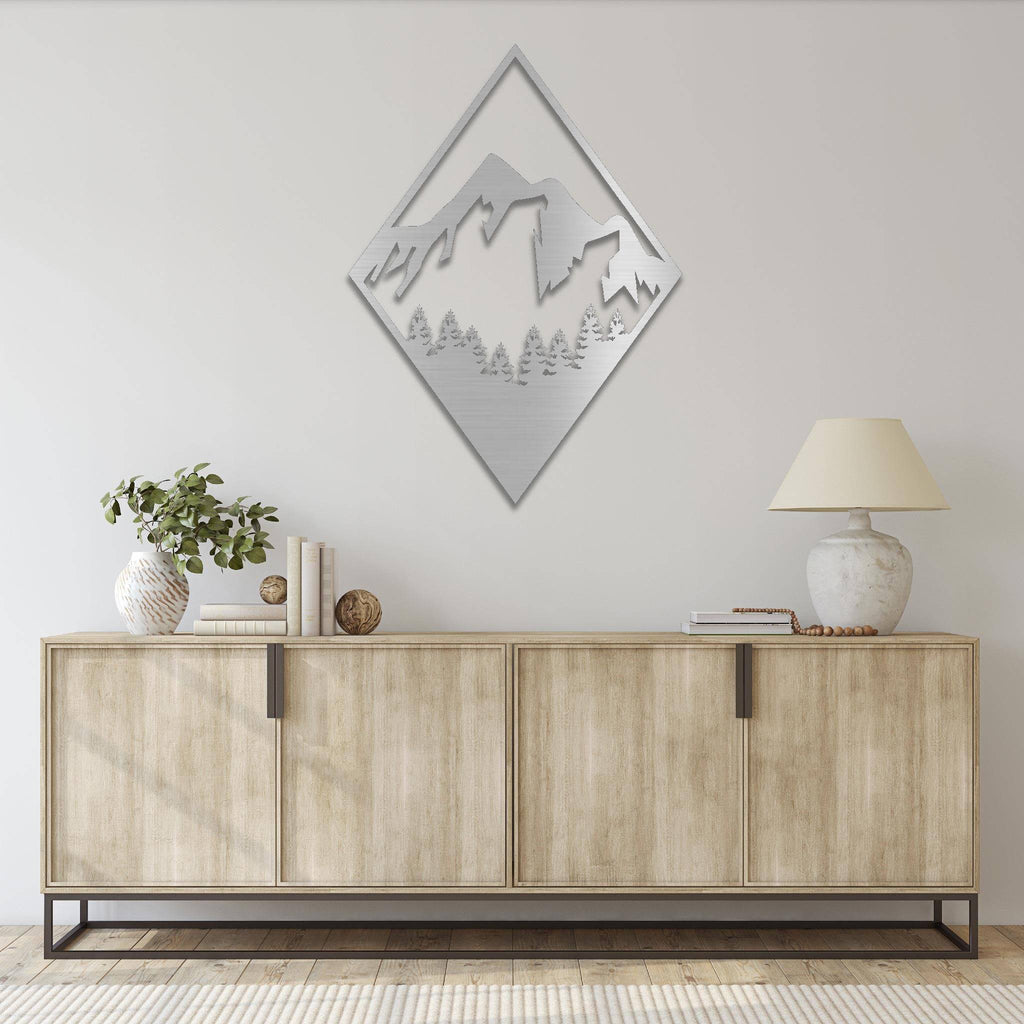 Diamond Mountain - Metal Wall Art - MetalPlex