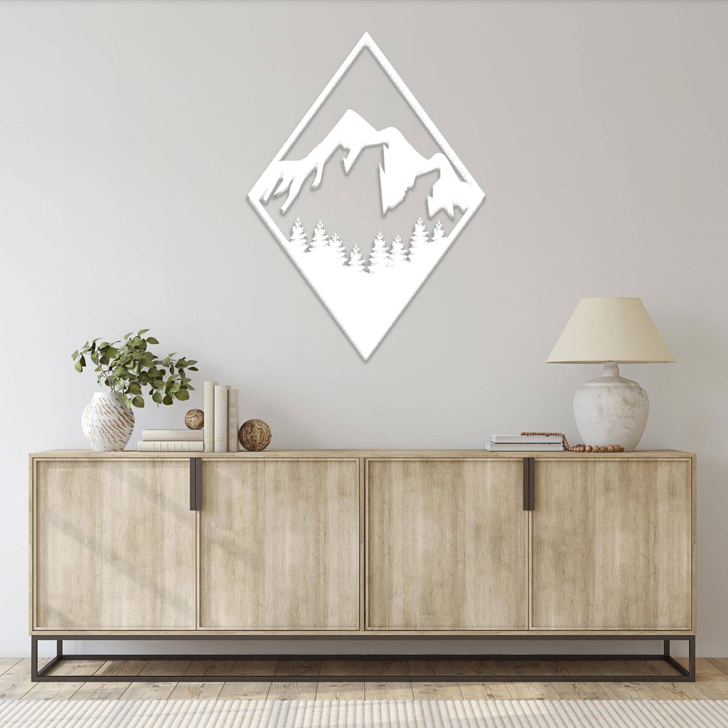 Diamond Mountain - Metal Wall Art - MetalPlex