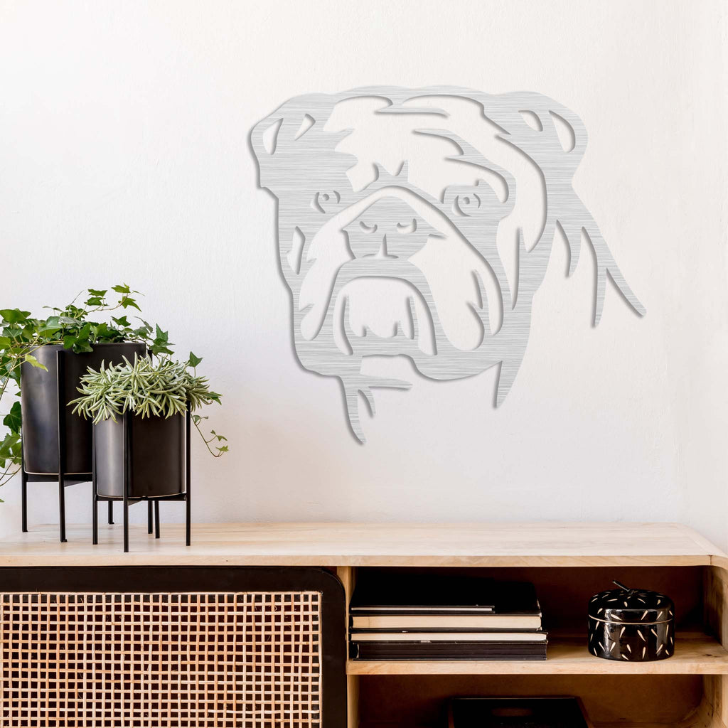 English Bulldog - Metal Wall Art - MetalPlex