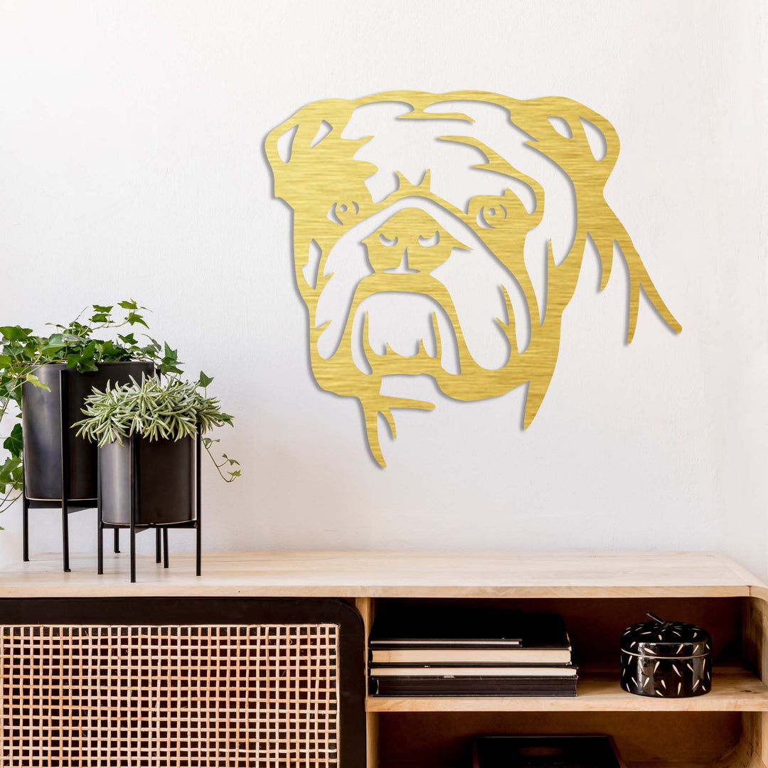 English Bulldog - Metal Wall Art - MetalPlex